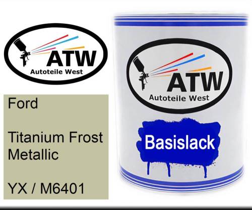 Ford, Titanium Frost Metallic, YX / M6401: 1L Lackdose, von ATW Autoteile West.